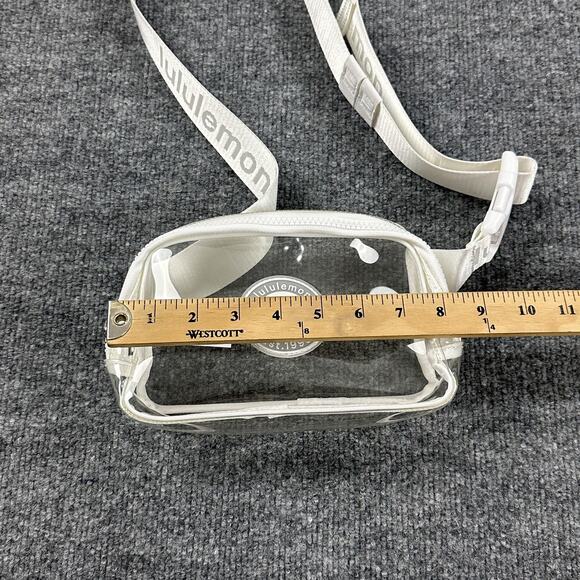Lululemon Everywhere Belt Bag 1L Clear White Trim Stadium Event Casual Comfy - Picture 10 of 13